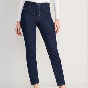 Old Navy High-Rise Wow Straight Dark Wash Jeans size 6